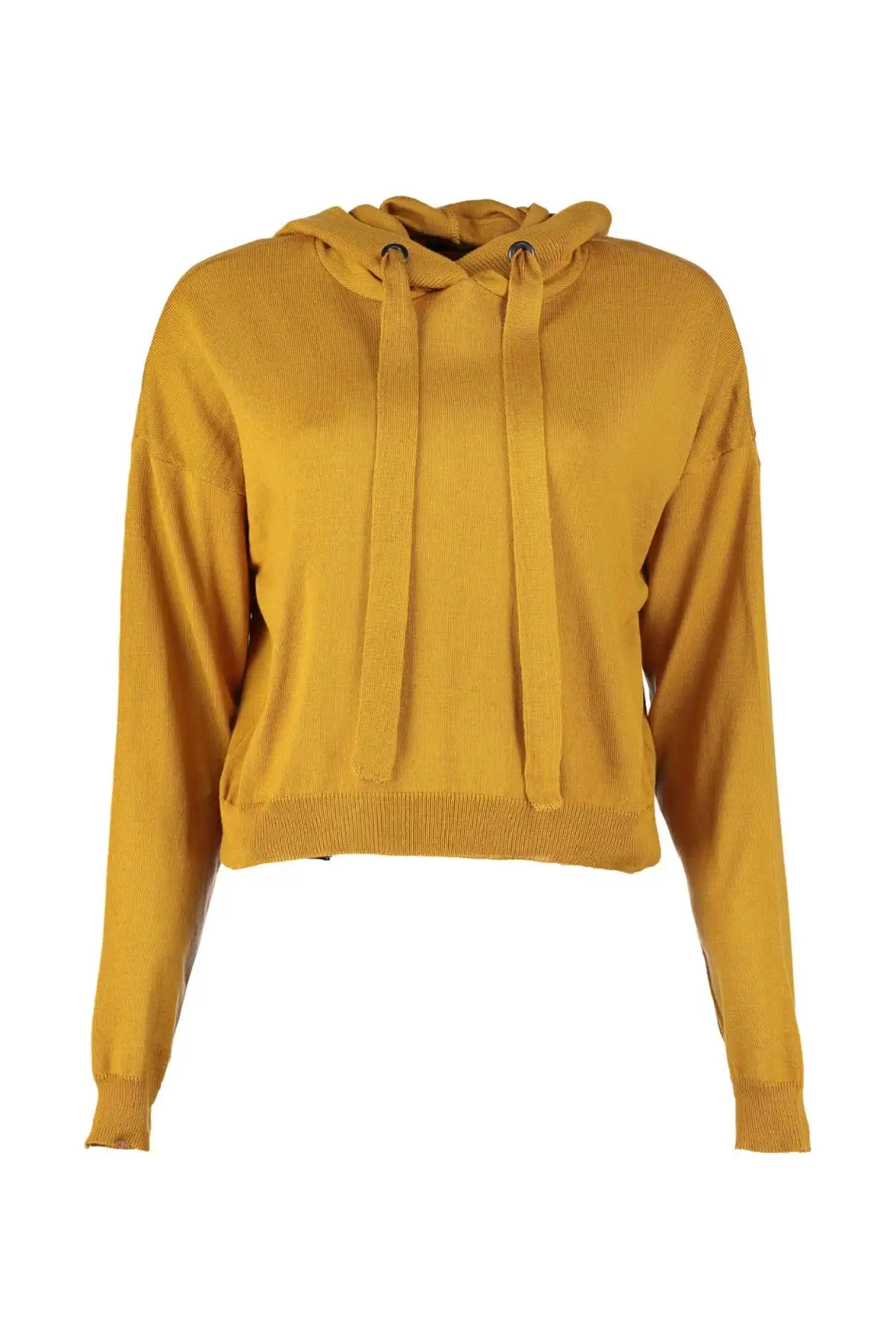 

Trendyol WOMEN-Mustard Hooded Sweater Sweater TWOAW20ZA0008