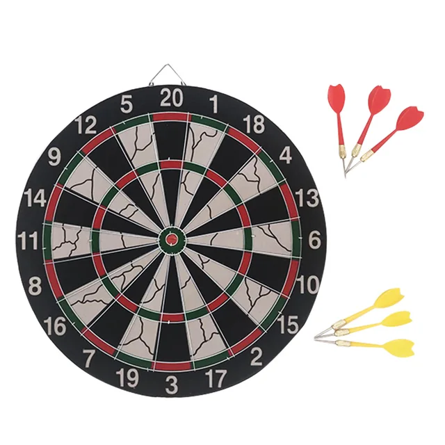 15 inch Darts Boards with 6 pcs needle darts Plate Double sided