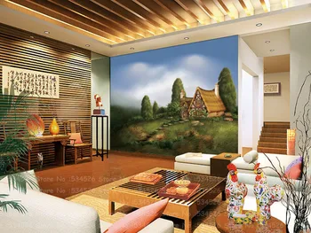 

Mural papel de parede oil painting 3d kids wall paper pvc for tv sofa background homedecor photo wallpaper for wall