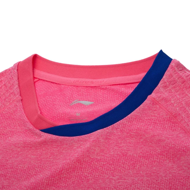 Li Ning Original Women AT DRY Badminton Shirts Breathable Light T-Shirts Competition Top Comfort LiNing Sports Tee AAYM138