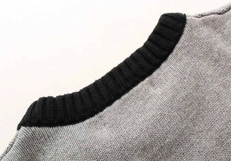 Высокое качество 2019 новые мужские брендовые свитера с длинным рукавом Повседневные мужские хлопковые вязаные свитера с круглым вырезом