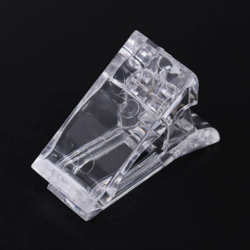 

2018 Nail Tips Clip Transparent Finger Poly Quick Building Gel Extension Nails Art Manicure Tool
