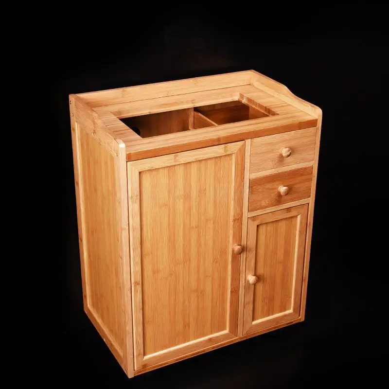 Removable tea racks multi-function small bamboo tea cabinet tea cabinet living room home automatic boiling water tea table - Цвет: VIP 2