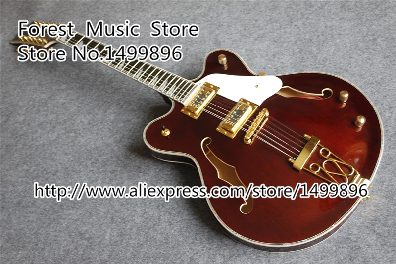

Chinese 12 String Gret. Suneye Electric Guitar Hollow Maple Body & Custom Logo Free Shipping