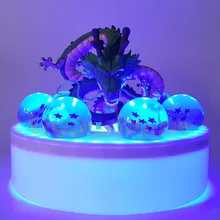 Dragon Ball Z Shenron с синим светодиодным хрустальным шариком DIY дисплей набор аниме Dragon Ball Z Son Goku Led ночник Lampara Led