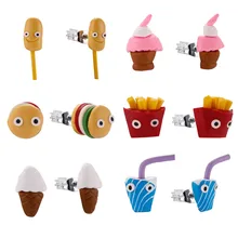 

Hypoallergenic earrings Set for Kids Made wih Polymer Clay, Colorful Cute Stud Earrings