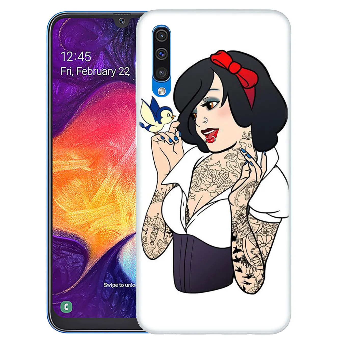 Твердый чехол для телефона Lavaza Tattooed Alice Ariel Jasmine Samsung Galaxy A10 A20 A30 A40 A50 A60 A70 M40 M30 M20 M10