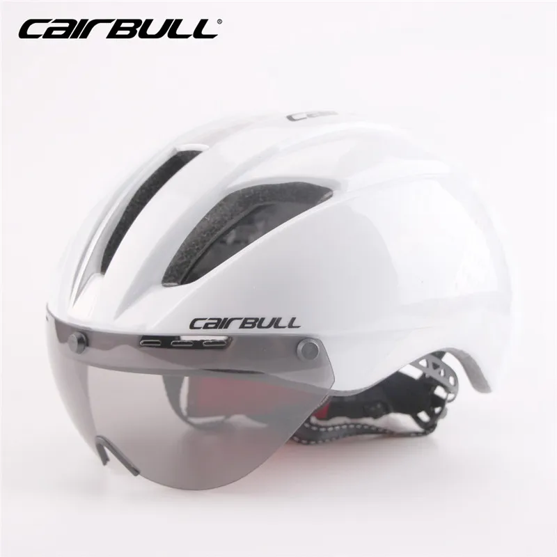CAIRBULL Магнитные очки велосипедный шлем MTB велосипедный шлем в форме спортивный шлем безопасности велосипед Сменные стёкла casco ciclismo - Цвет: white silver