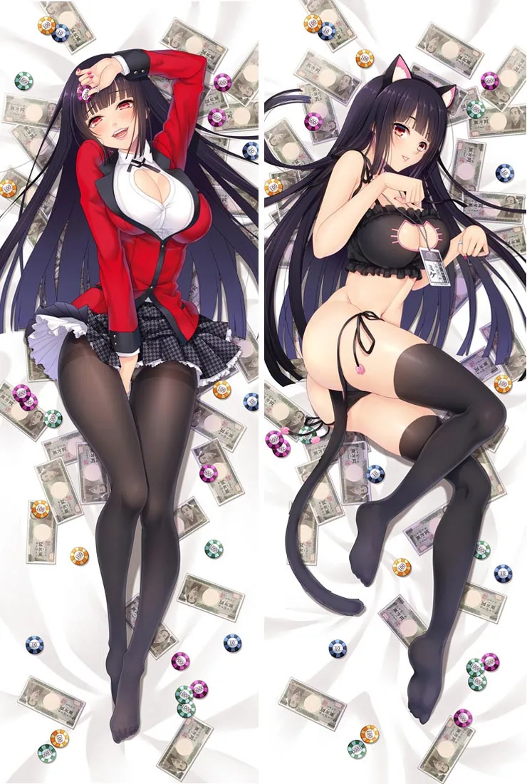 Аниме Dakimakura kakeguurui косплей реквизит обнимая тело на заказ кирари Momobami Yumeko Jabami Mary Saotome наволочка - Цвет: 34X100cm