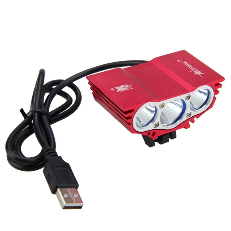 Best USB Cycling LED Lights 10000LM LED Bike Headlamps 3XT6  XM-L LED Bike Light with 6400mAh Battery Pack+Charger 1