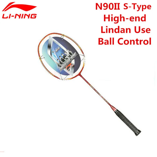 

Li-Ning Lin Dan Champion Badminton Rackets Li Ning N90II S-Type Ball Control Lining TB Nano Carbon Fiber Racquet AYPF002