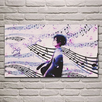 

Kousei Arima Your Lie in April living room decoration home wall art decor wood frame fabric posters KF756