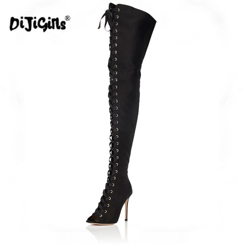 ladies thigh high boots