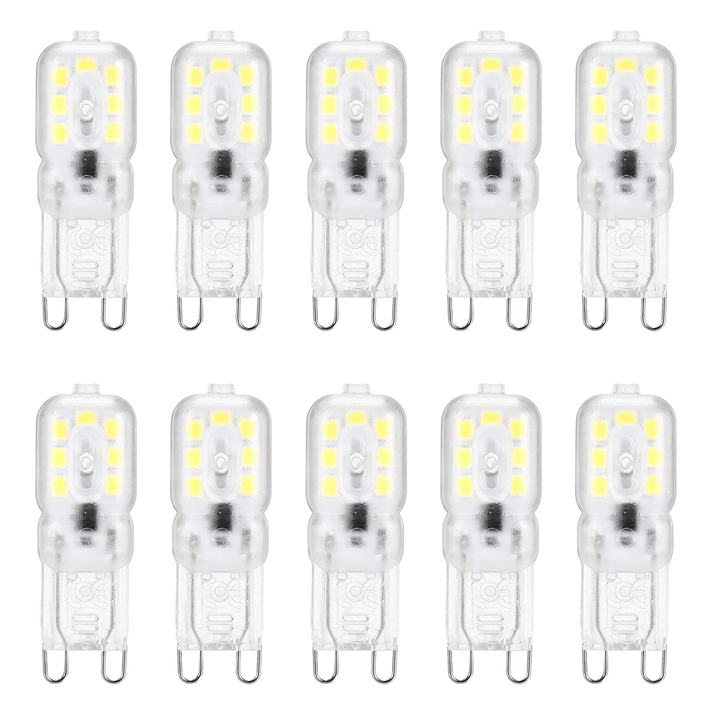 

Lightme 10PCS AC 220V 2W G9 SMD 2835 LED Lamp Bulb Spotlight with 14 LEDs interior lighting Energy-saving office lighting sale