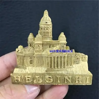 Helsinki Finland туристический Мемориальный холодильник магнит смолы 3D Магнит-наклейка на холодильник Путешествия Сувенир кухня украшение дома - Цвет: see chart