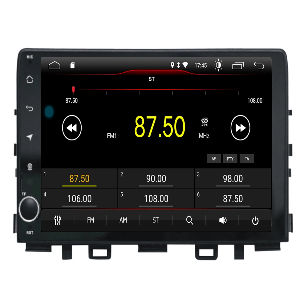 Sale 4-core android 9.1 car radio gps multimedia for Kia Rio 2017/2018 2019 with wifi/obd/3g/phonelink/steering wheel contol/Camera 2
