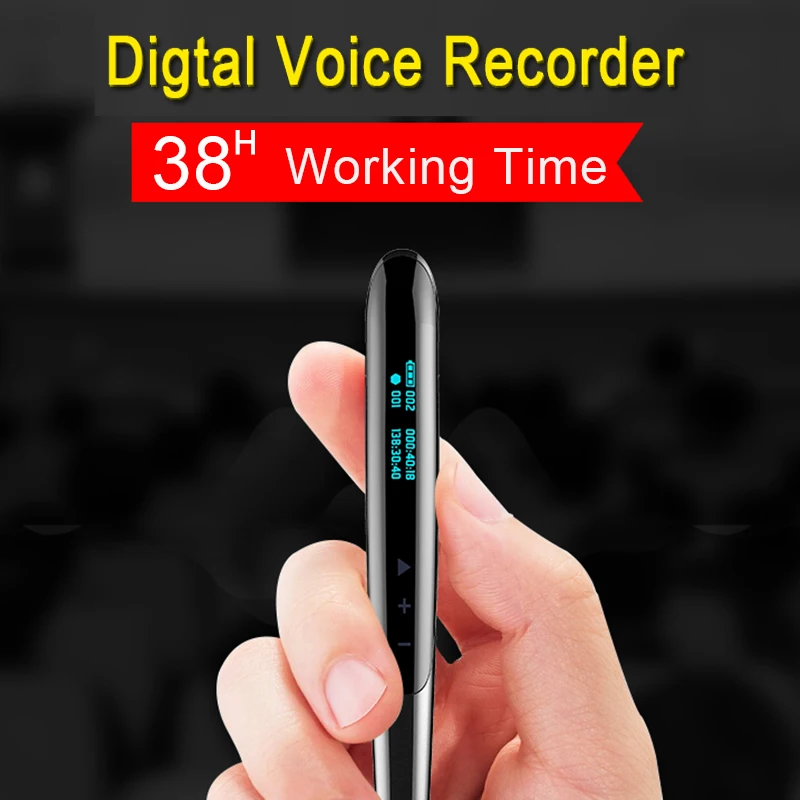  Professionale Display Lcd Digital Attivato Registratore di Scrittura Della Penna Audio Suono di Reg