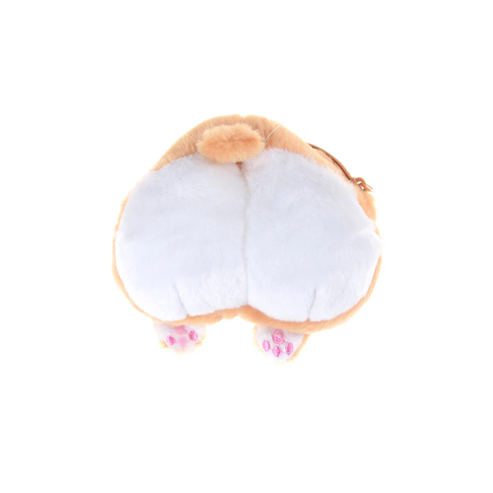 Hot Sale Hip Plush Shoulder Bag Stuffed Animal Toy Coin Wallet Dog Buttocks Cushoin