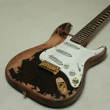 Starshine professional Handmade Relic 1961 FD ST electric guitar one piece mahogany body aged hardware nitrolacquer finish Starshine professional Handmade Relic 1961 FD ST electric guitar one piece mahogany body aged hardware nitrolacquer finish