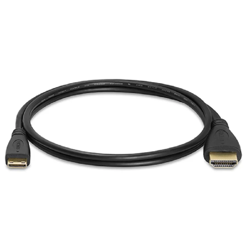 

200pcs/lot 1m 2m High speed Gold Plated HDMI TO MINI HDMI C Type Plug Male-Male HDMI Cable 1.4 Version 1080p 3D for TABLETS DVD