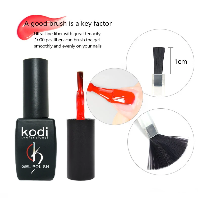 kodi gel lak 8ml color gel nail polish uv lakiery hybrydowe gellak base top esmalte permanente paznokcie unha oje primer nail