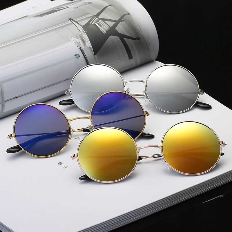 Round Sunglasses Gold Frame Sun Glasses For Men Ladies Designer Retro Eyeglasses Oculos de Sol Brand Vintage Women