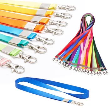 

Polyester Hanging Neck Rope Lanyard for Mobile Phone Straps Camera USB Holder ID Pass Card Name Badge Holder Keys Metal Clip