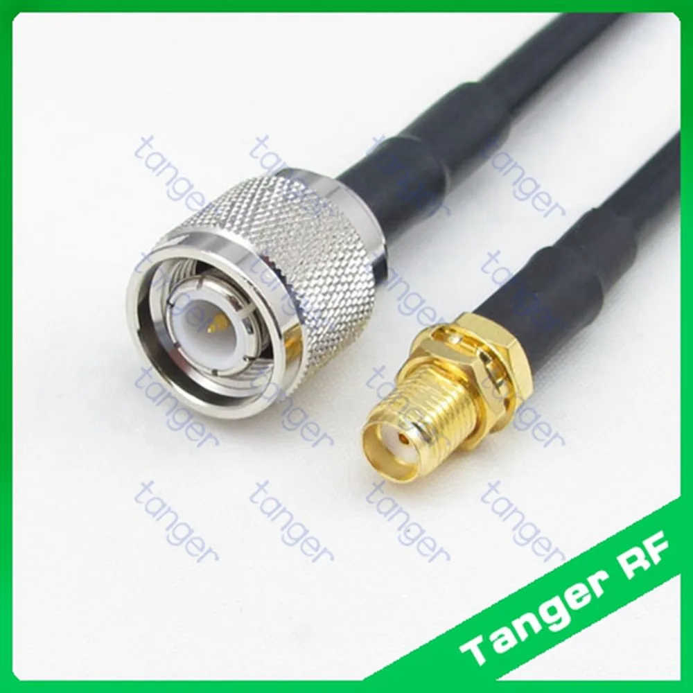 

Hot selling Tanger TNC male plug to SMA female jack straight RF RG58 Pigtail Jumper Coaxial Cable 3feet 100cm and High Quality