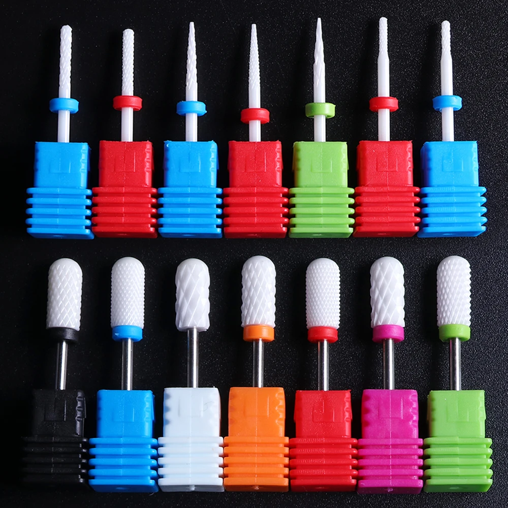 

1pc 3/32'' Electric Ceramic Nail Drill Bits For Manicure Pedicure Machine Nail Drill Bit Rotary Burr Milling Cutters SALL01-56-1