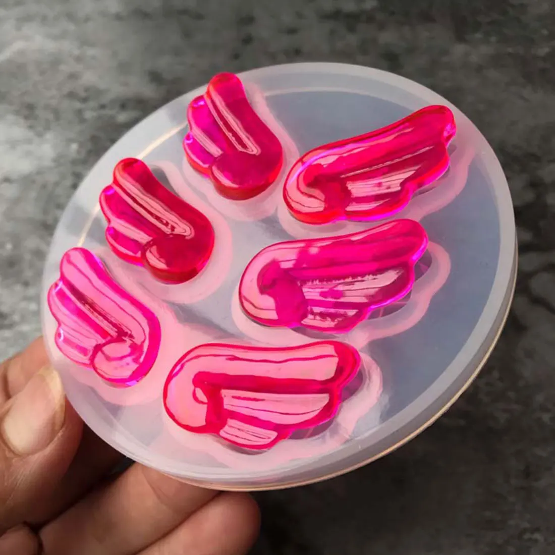 

Good 1PC Wing Shape Handmade Epoxy Silicone Molds, DIY Decorative Tools