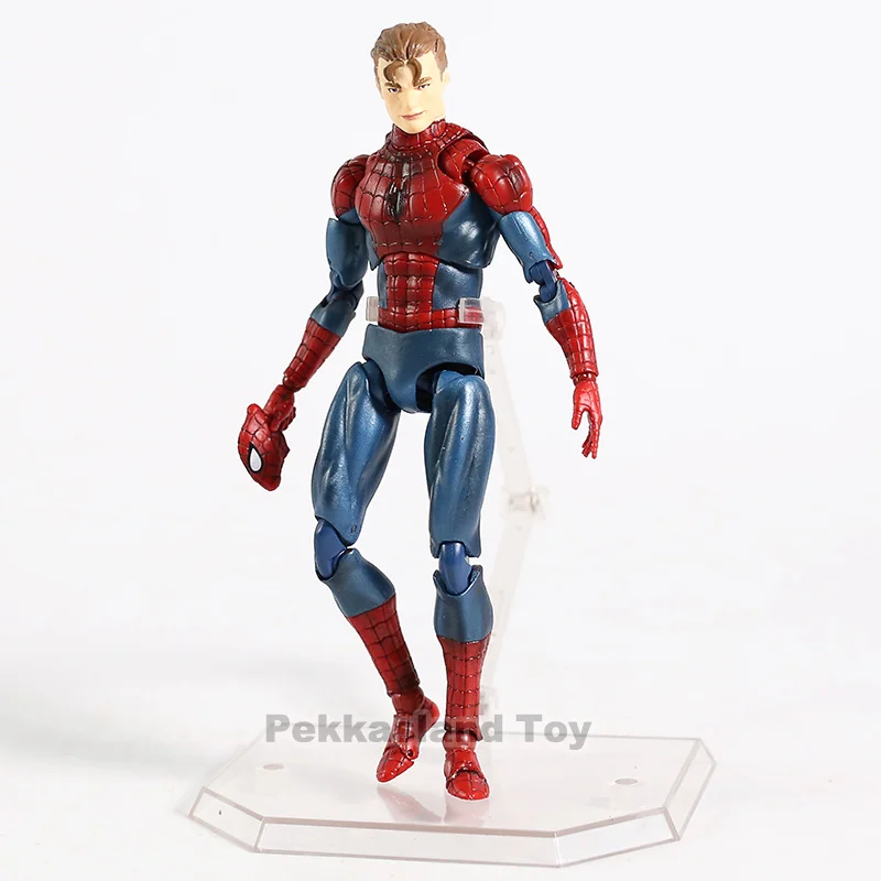 Marvel Mafex 075 Мстители Человек-паук MAF075 Удивительный Человек-паук 047 ПВХ фигурка Коллекционная модель детские игрушки кукла подарок