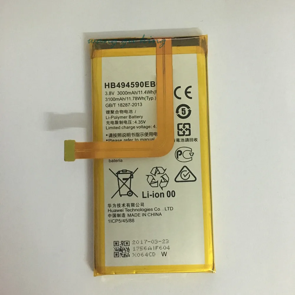 

Original Huawei HB494590EBC Rechargeable Li-ion phone battery For Huawei Honor 7 Glory PLK-TL01H ATH-AL00 PLK-AL10 3000mAh