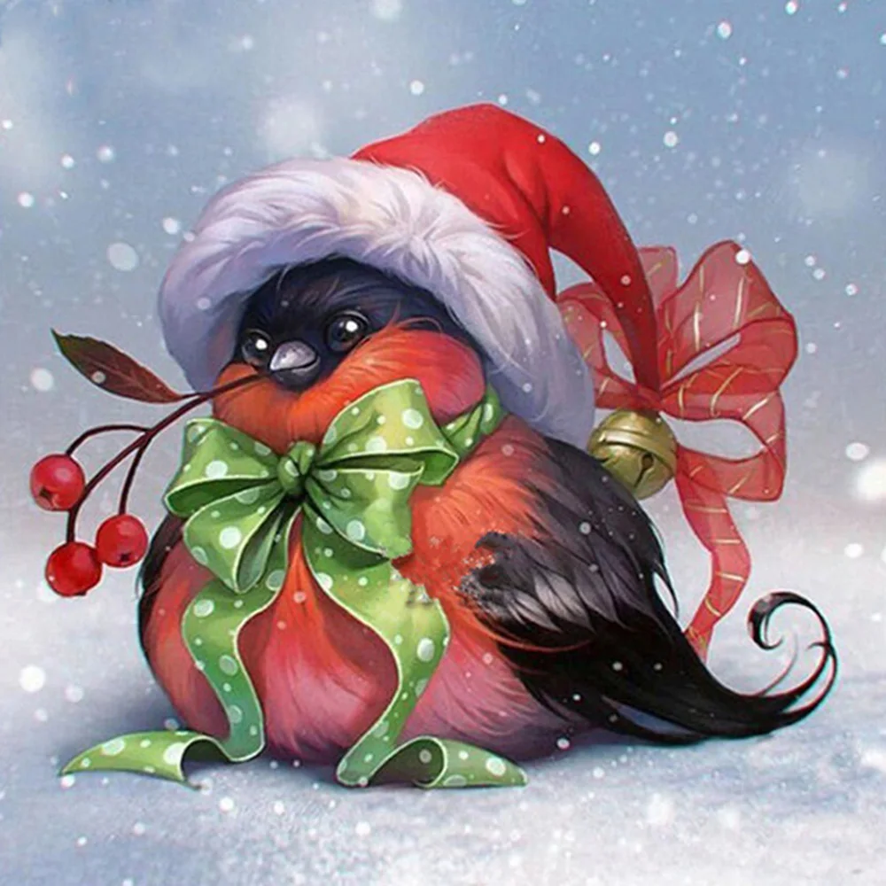 Diamond Painting Christmas bird full drill Mosaic DIY Cross Stitch Embroidery Home Decorative Craft | Дом и сад