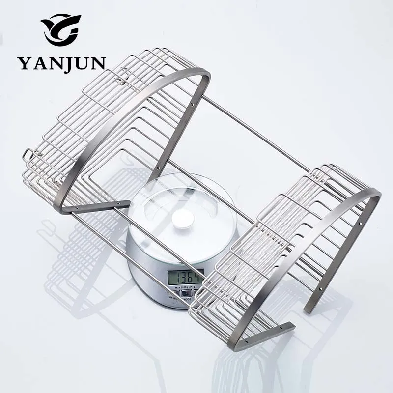 Yanjun 304 угловая полка из нержавеющей стали душевая держатель для ванной комнаты