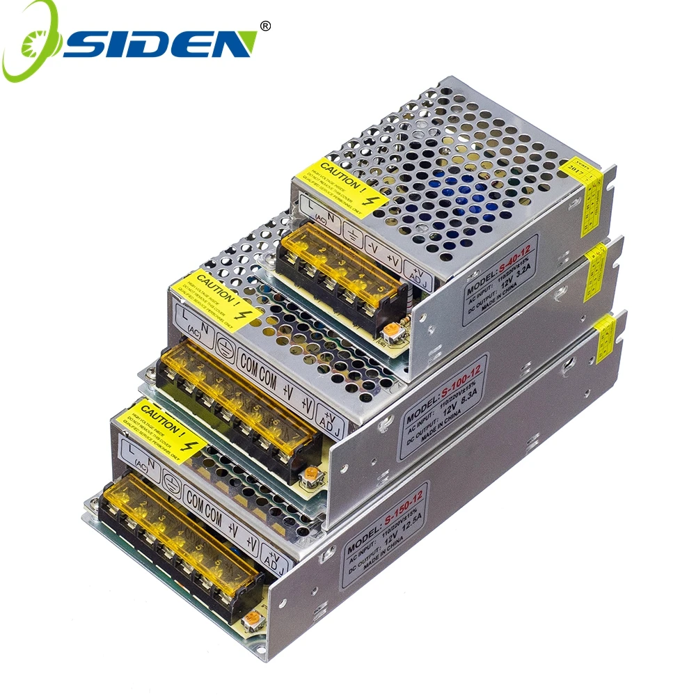 

Led Strips light 12V Led Power Adapter Full Copper Aluminum Adapter Metal Material 1A 2A 3A 5A 10A DC12V Switch Power Supply