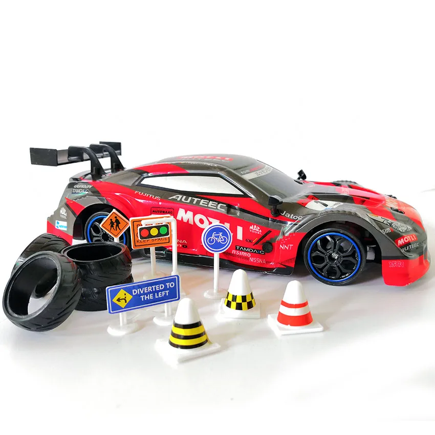 4WD drive rapid drift car Remote Control GTR Car 2.4G Radio <br />Control Off Road Vehicle RC car Drift High Speed Model car-in RC Cars <br />from Toys 