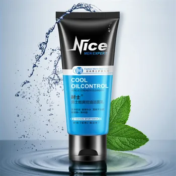 

Men Cool Oil Control Deep Cleansing Face Cleanser Whitening Moisturizing Acne Blackhead Skin Care