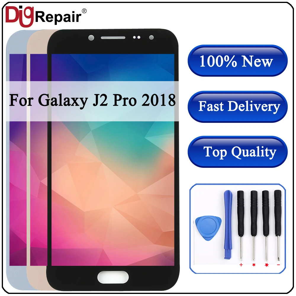 

For Samsung Galaxy J2 Pro 2018 J250 SM-J250 LCD Display Digitizer Touch Screen Replacement j250f lcd For Galaxy J2 2018 J250 LCD