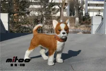 lovely simulation Chihuahua dog toy cute chihuahua model fur lifelike doll about 21x9x21cm