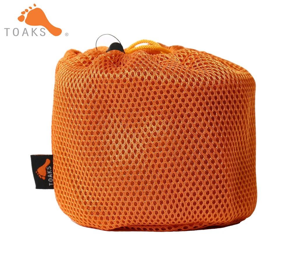 TOAKS POT-900-D115 titanio puro taza ultraligero al aire libre taza con tapa y mango plegable Camping utensilios 900 ml 124G