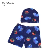 Пляжные шорты с шапочкой для мальчиков, детские плавки, детские купальники, одежда для плавания для мальчиков, купальная одежда для плавания, костюм для детей 3-12 лет, T70