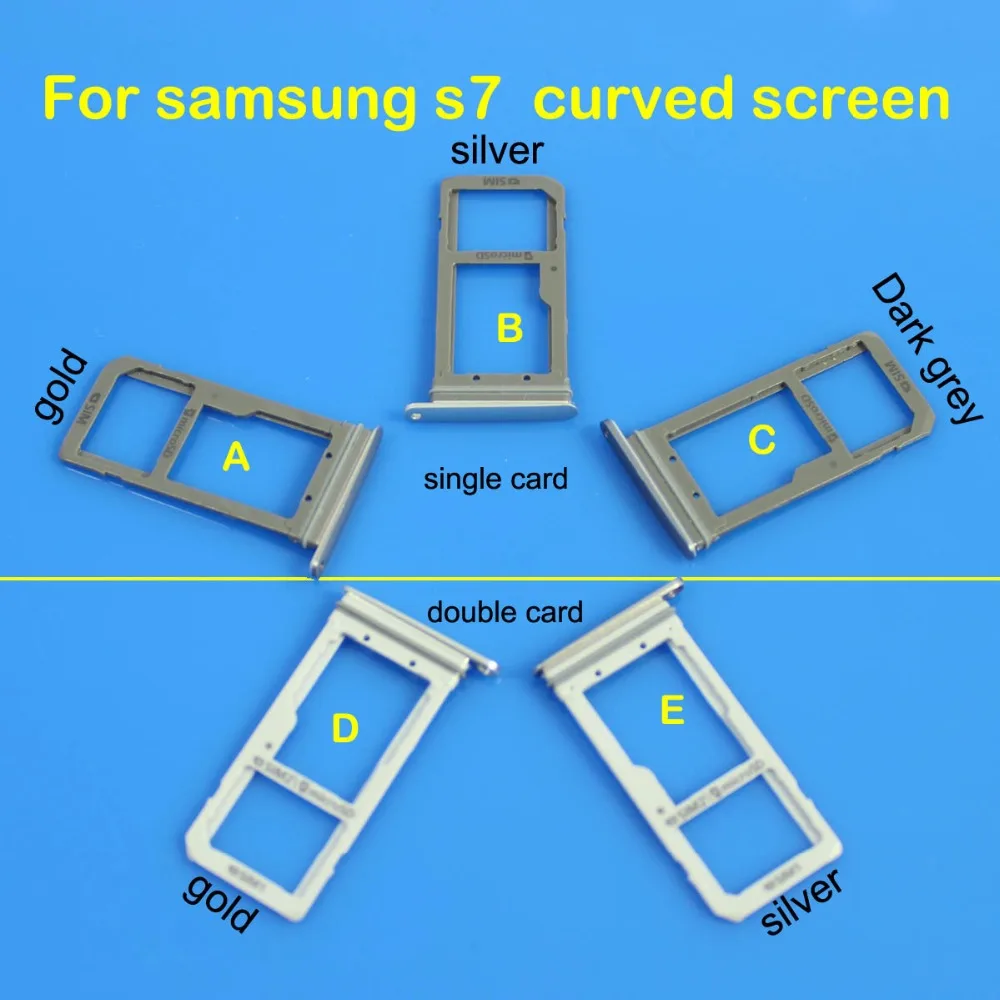 Cltgxdd новый держатель для двух/одинарных SIM-карт Samsung Galaxy S7 запасные части |