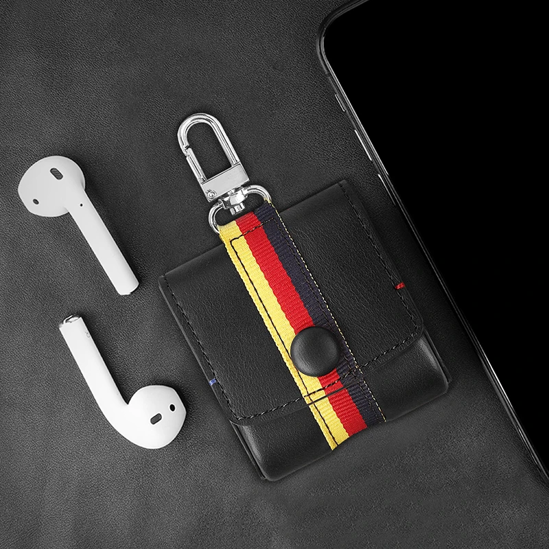 For Airpods Skin Earpods Leather Cover Cases For Air Pods Coque Shell For Apple Earohone Accessories Protector For Air Pods (4)