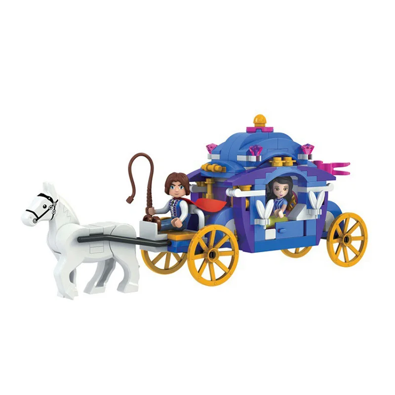 Winner 170pcs Building Blocks Toys Snow White Princess Carriage Model Series Assembled font b Legoe b