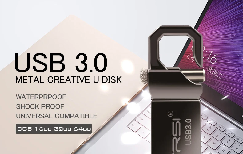 Suntrsi USB 3,0 128 ГБ USB флеш-накопитель 64 ГБ 32 ГБ флеш-накопитель Водонепроницаемый 16 Гб USB карта памяти высокоскоростной флеш-накопитель 8 Гб водонепроницаемый