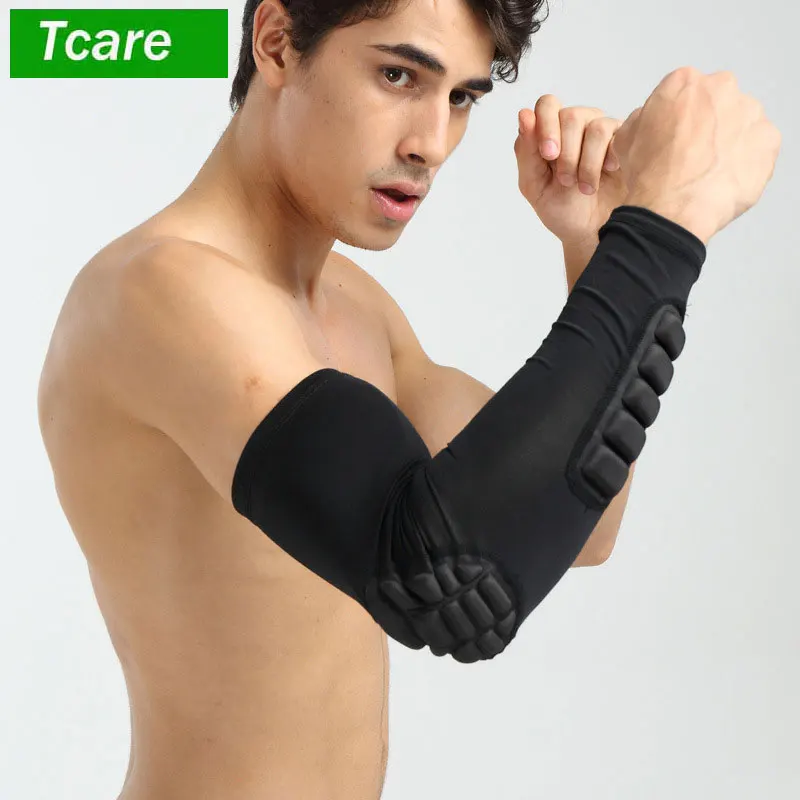 

Tcare 1Pcs Elbow Sleeve Pad - All-nice Compression Arm Guard Sleeve Support for Basketball Football Softball Cycling Running