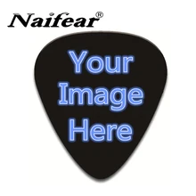 Naifaer гитарные палочки на заказ 50 шт. изображение или логотип для гитары plecturm uklele медиаторы для бас-гитары