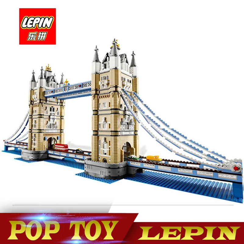 New Lepin 17004 4295Pcs Creator Expert London Tower Bridge Model Building Blocks BricksToys Gift Compatible legoed