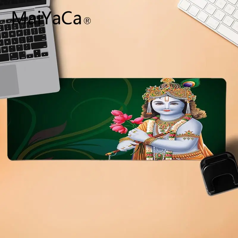 MaiYaCa винтажный крутой Bhagwaan Shree Krishna DIY Дизайн Шаблон коврик для игровой мыши ноутбука игровой Lockedge мыши коврик для мыши