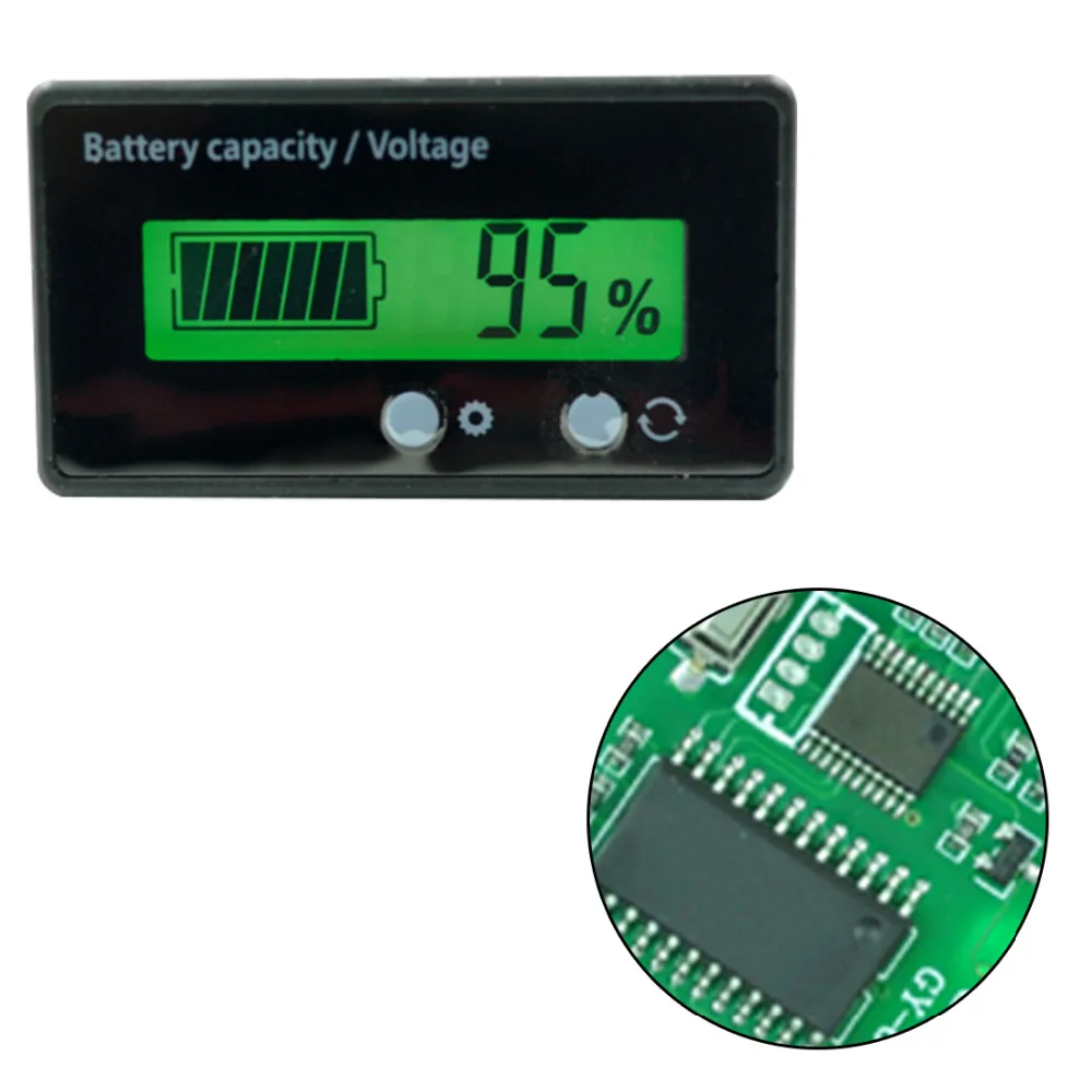 Индикатор емкости литиевой батареи тестер напряжения измеритель мощности ЖК-цифровой вольтметр Для 12 В/24 В/36 В/48 В кислотный свинец